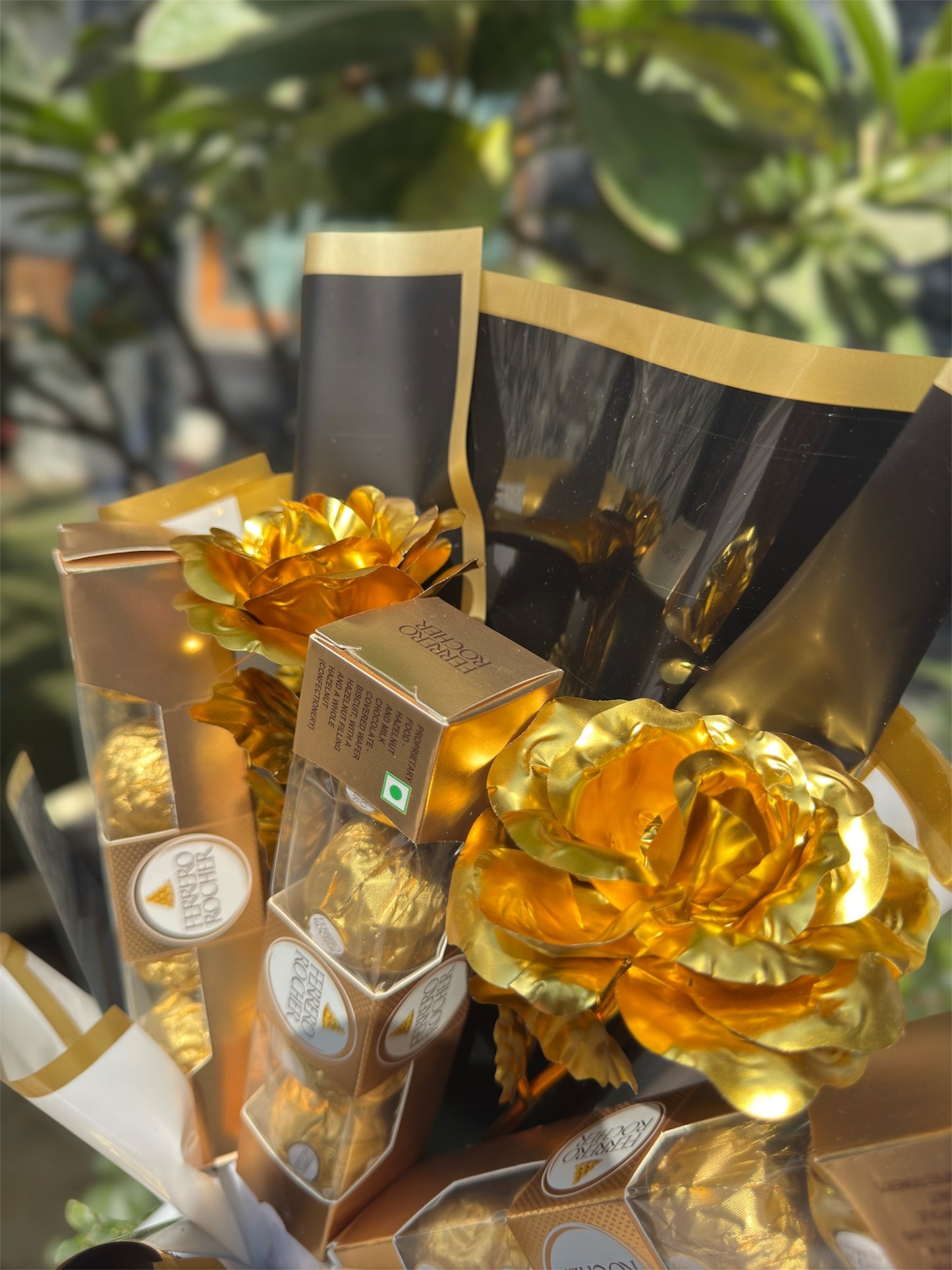 Premium Golden Ferrero Rocher Bouquet