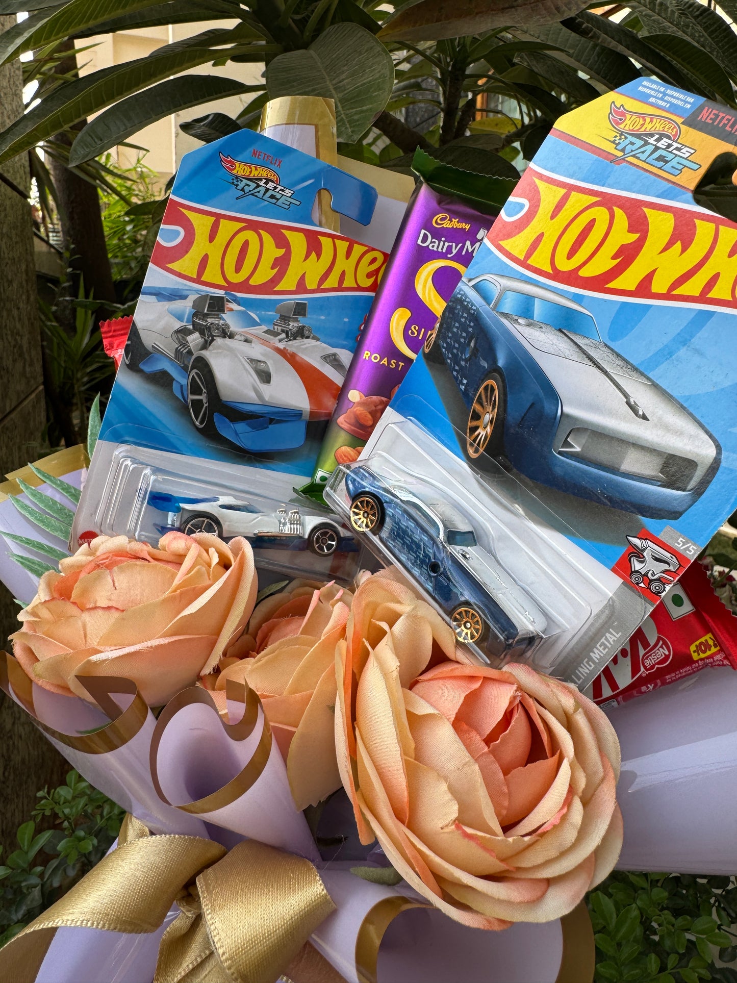 Luxury Speed & Sweetness Hot Wheel Bouquet