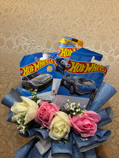 The Glittery Glow Hot Wheels Bouquet (5 - Hot Wheels )