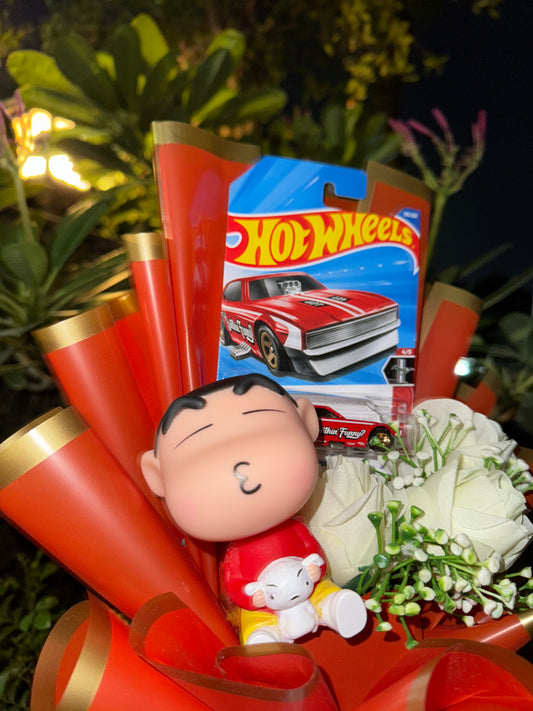 Hot Wheels and Shinchan’s Kiss – A Bouquet Full of Love
