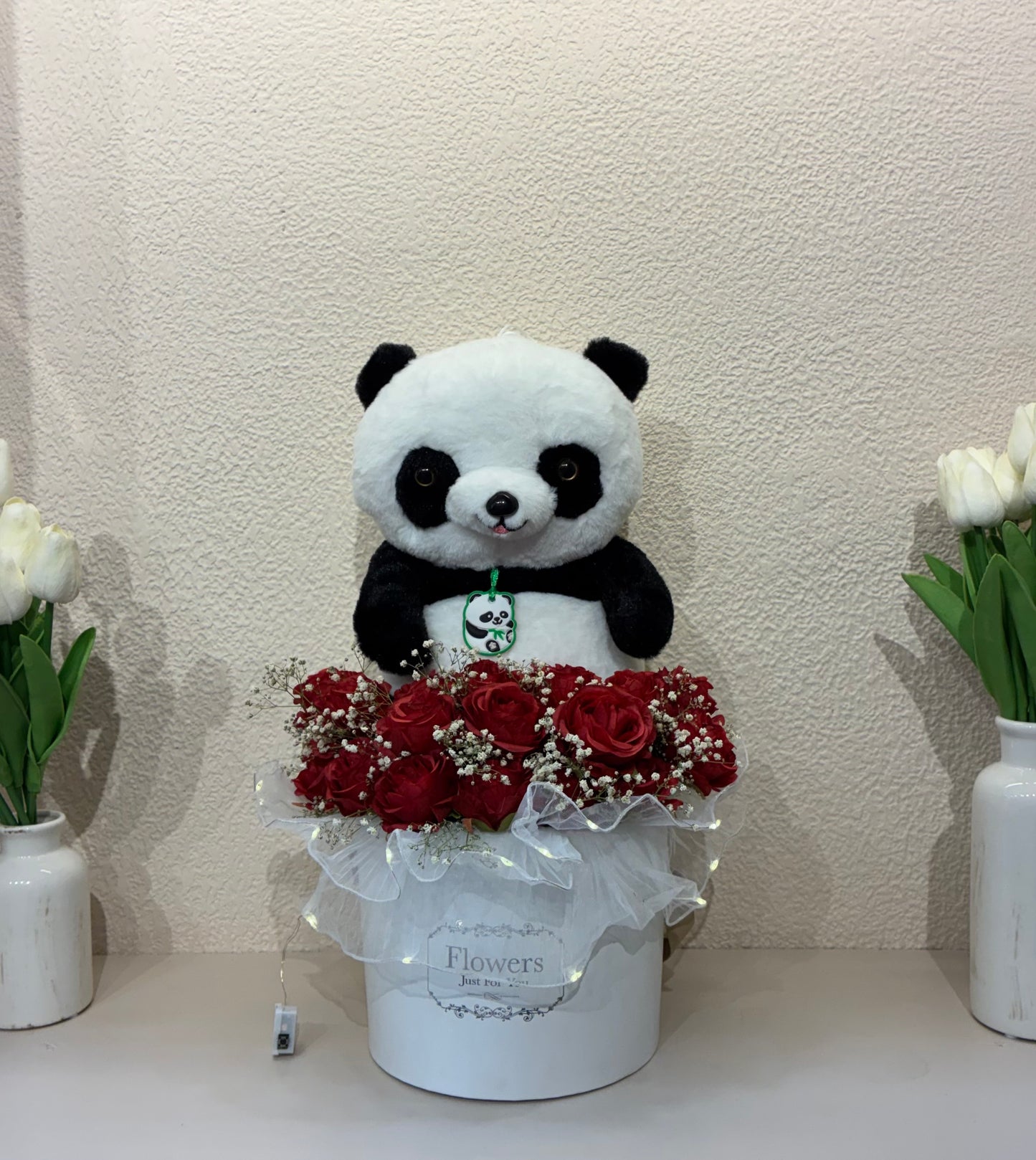 Panda Rose Hamper – Wrapped in Love & Lights