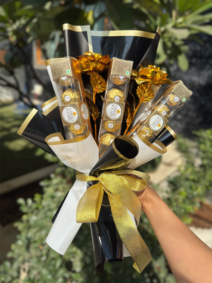 Premium Golden  Ferrero Rocher Bouquet