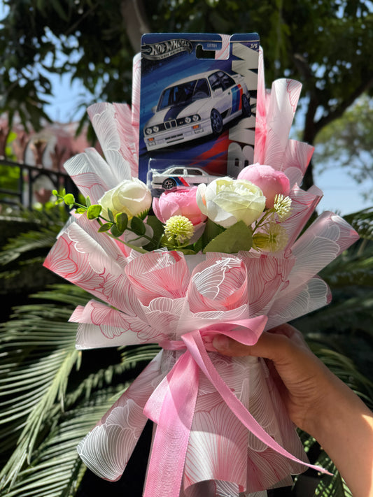 BMW M3 Hot Wheels Bouquet – Grace Meets Performance in Pink