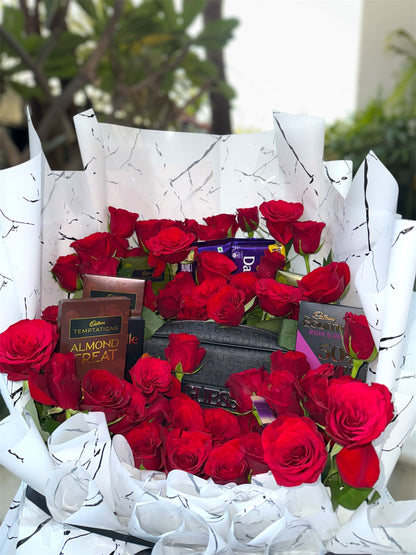 Luxury in Bloom – The Ultimate Premium Guess Bag Gift Bouquet
