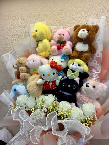 Plushie Bouquet - Love in 12 Cute Soft Toys