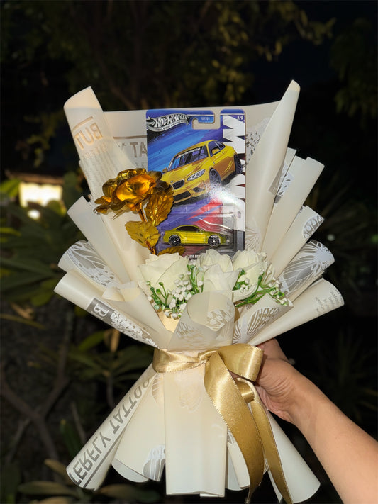BMW M2 Hot Wheels Bouquet – Golden Power, Wrapped in Prestige