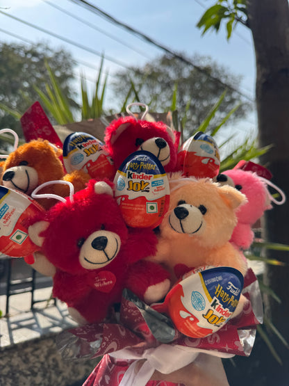 Teddy Love Bouquet - Harry Potter Kinderjoy Edition [ 5 - Pieces ]
