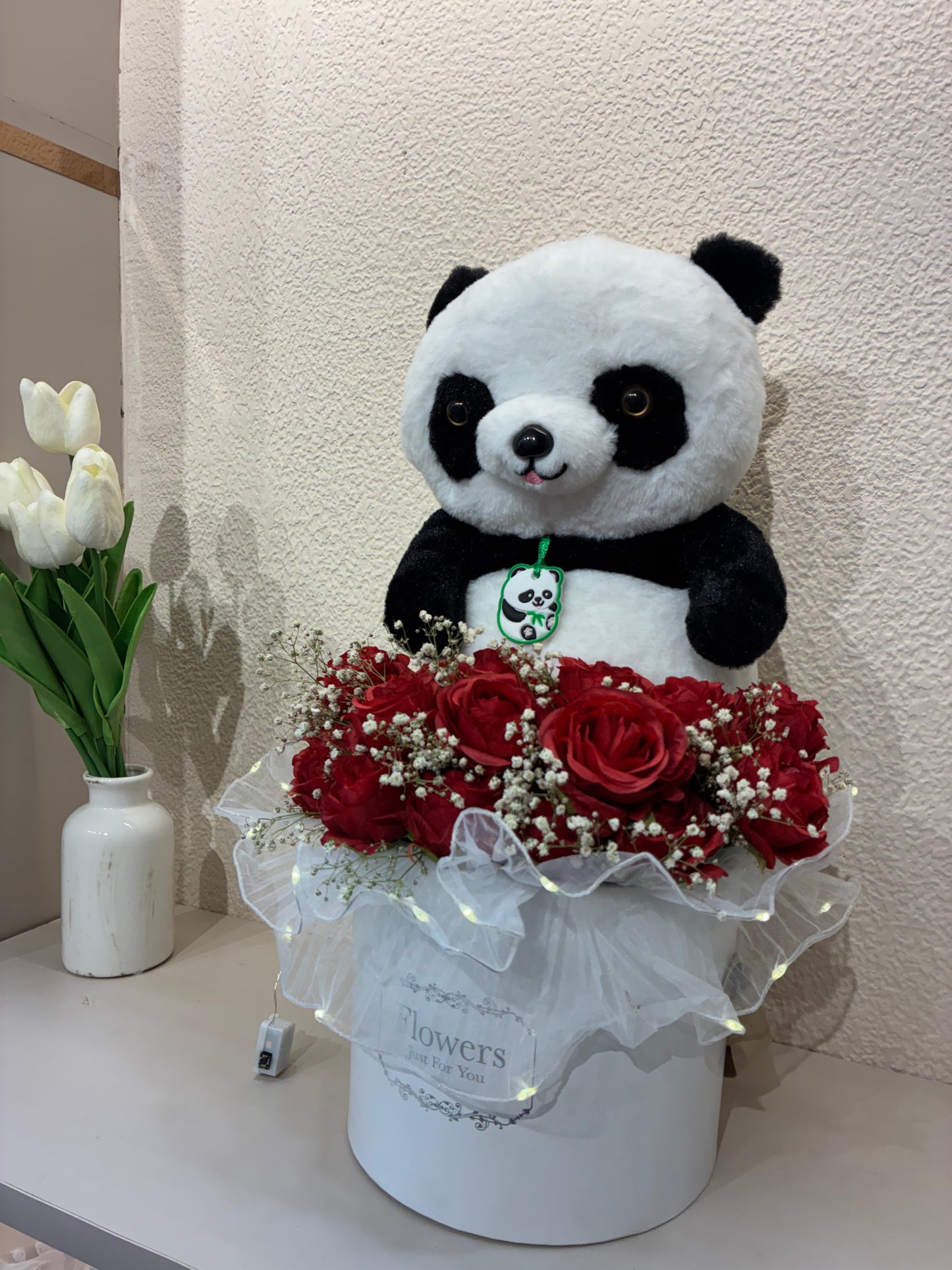 Panda Rose Hamper – Wrapped in Love & Lights