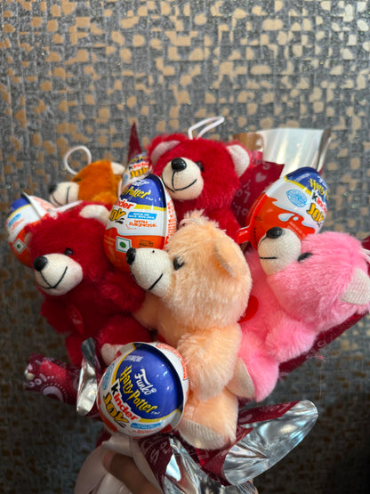 Teddy Love Bouquet - Harry Potter Kinderjoy Edition [ 5 - Pieces ]