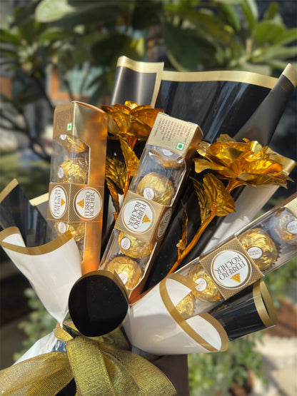 Premium Golden  Ferrero Rocher Bouquet