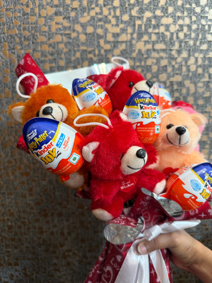 Teddy Love Bouquet - Harry Potter Kinderjoy Edition [ 5 - Pieces ]
