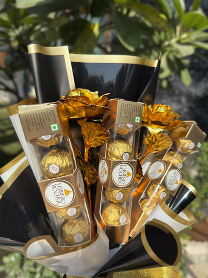 Premium Golden  Ferrero Rocher Bouquet