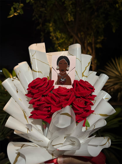 Golden Heart – A Luxe Jewelry Bouquet