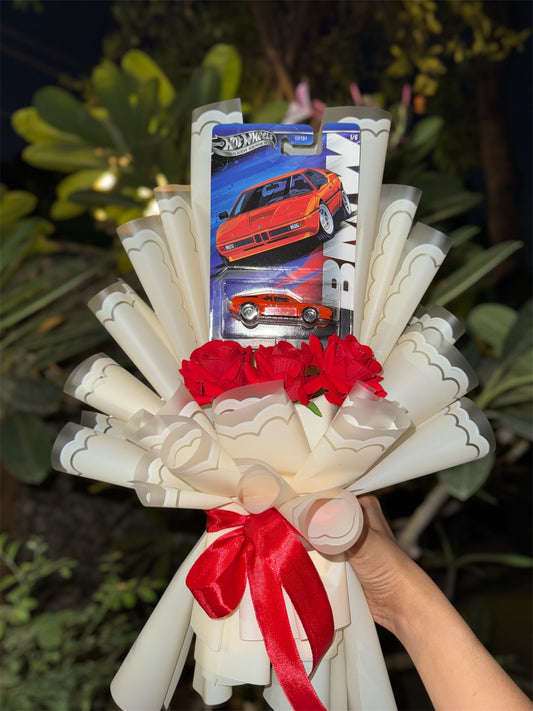 BMW M1 Hot Wheels Bouquet – The First Love of Speed, Wrapped in Classic Elegance