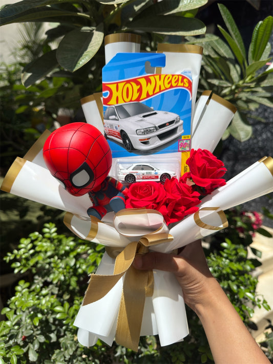 The Hot Wheels Bouquet - For Spider Man Lovers