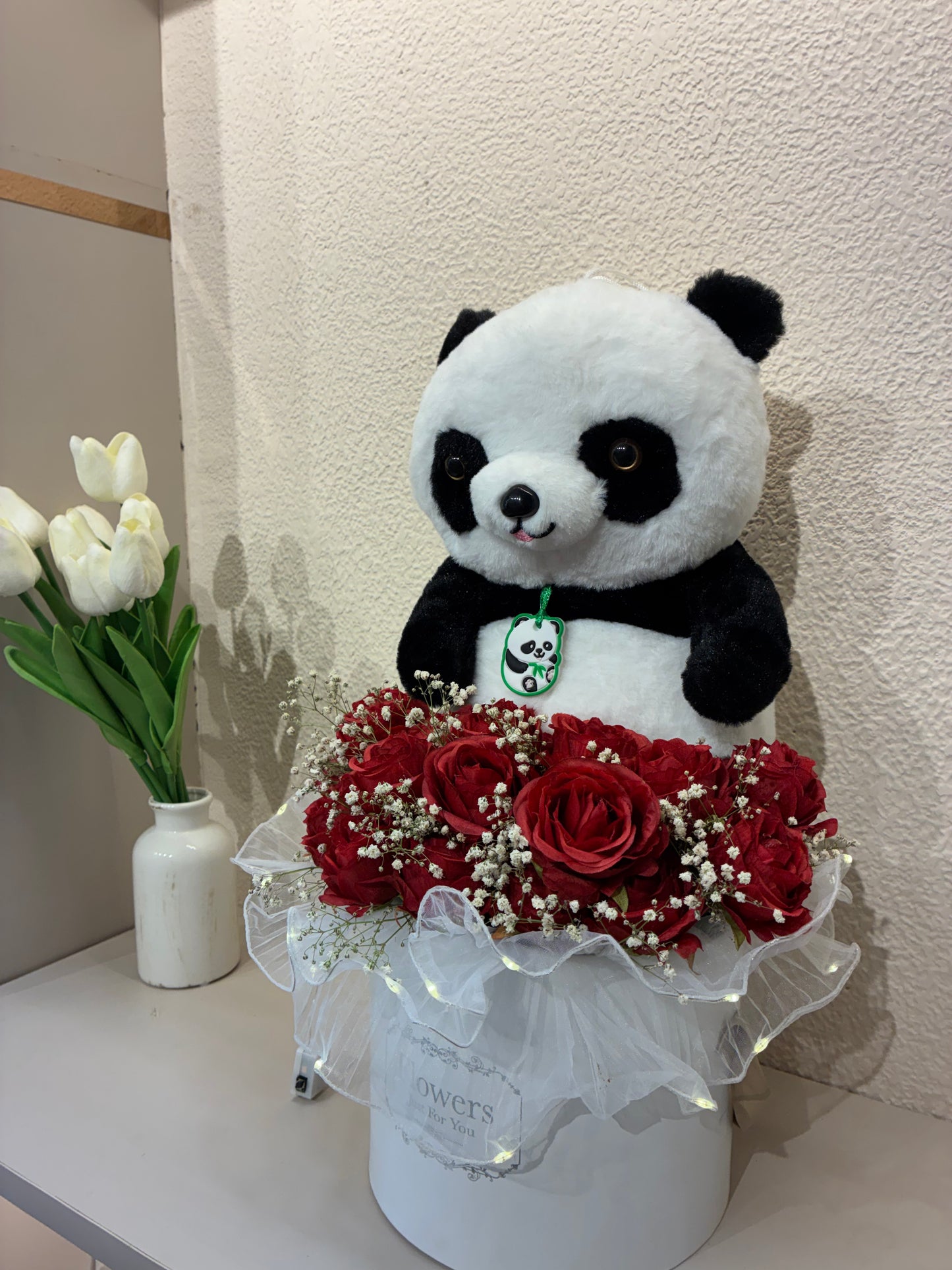 Panda Rose Hamper – Wrapped in Love & Lights
