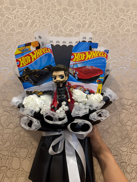 Thor & Hot Wheels Bouquet – Only for Marvel Fans
