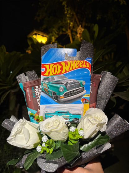 Hot Wheels Bouquet - Vintage and Protein Bar Collection