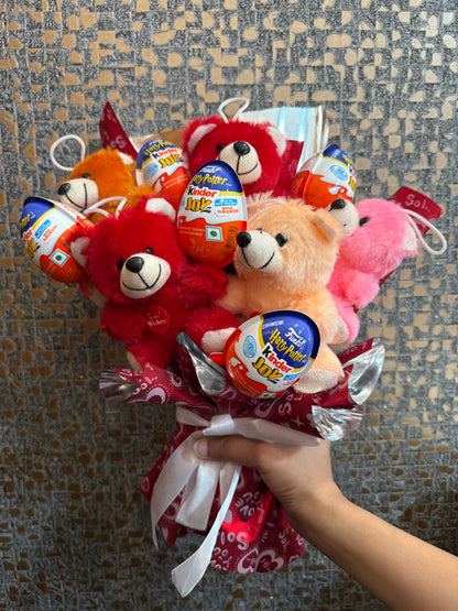 Teddy Love Bouquet - Harry Potter Kinderjoy Edition [ 5 - Pieces ]