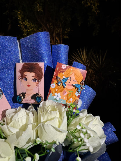 Sapphire Elegance – A Majestic Jewelry Bouquet