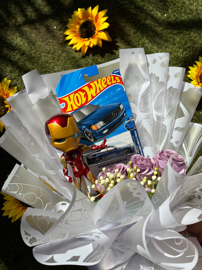 Mercedes-Benz 560 SEC AMG Hot Wheels Bouquet – Iron Man Luxury Drive Edition