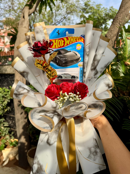 Limited Edition Ferrari SF90 Stradale Hot Wheels Bouquet – Pure Power, Perfectly Wrapped