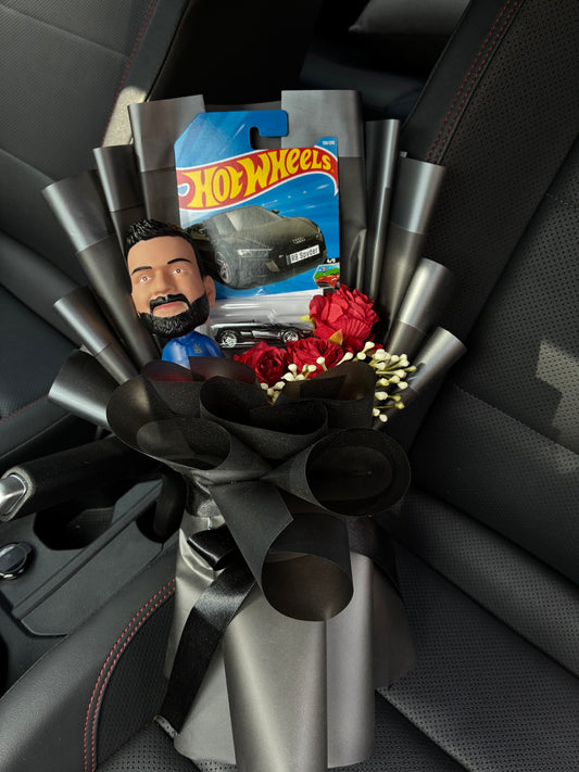 Audi R8 Spyder & Virat Kohli Hot Wheels Bouquet – Elite Gift For Him