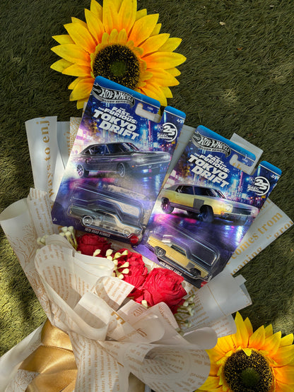 The Fast & Furious Tokyo Drift Hot Wheels Bouquet – 1970 Road Runner & 1970 Monte Carlo