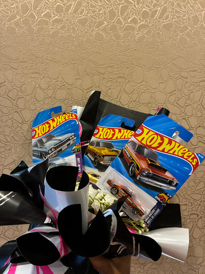 Vintage Cars Hot Wheels Bouquet – Classic Legends Luxury Collection