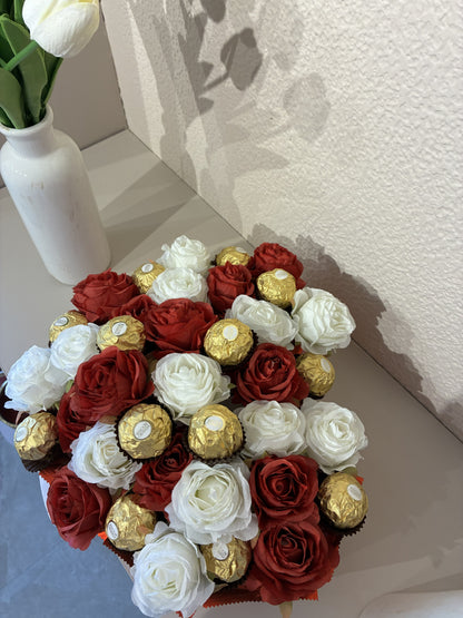 Luxury KitKat Ferrero Rocher Rose Hamper – A Sweet Blend of Love
