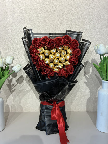 Luxury Ferrero Rocher Red Rose Bouquet – As Sweet as Your Love
