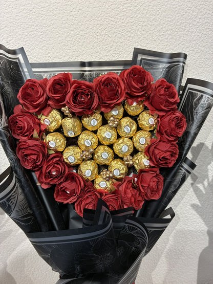 Luxury Ferrero Rocher Red Rose Bouquet – As Sweet as Your Love