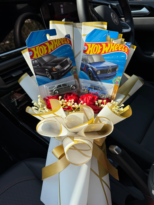 Mercedes & BMW Hot Wheels Bouquet – Icons Born to Lead the Road