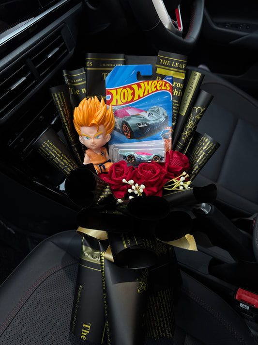 Super Saiyan Goku & Hot Wheels Bouquet – Built from Battle
