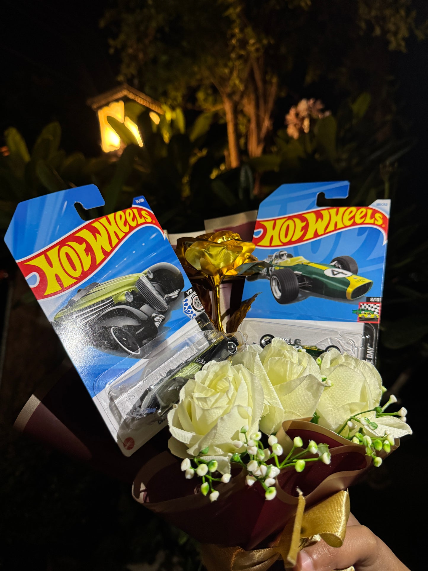 Golden Hot Wheels Bouquet