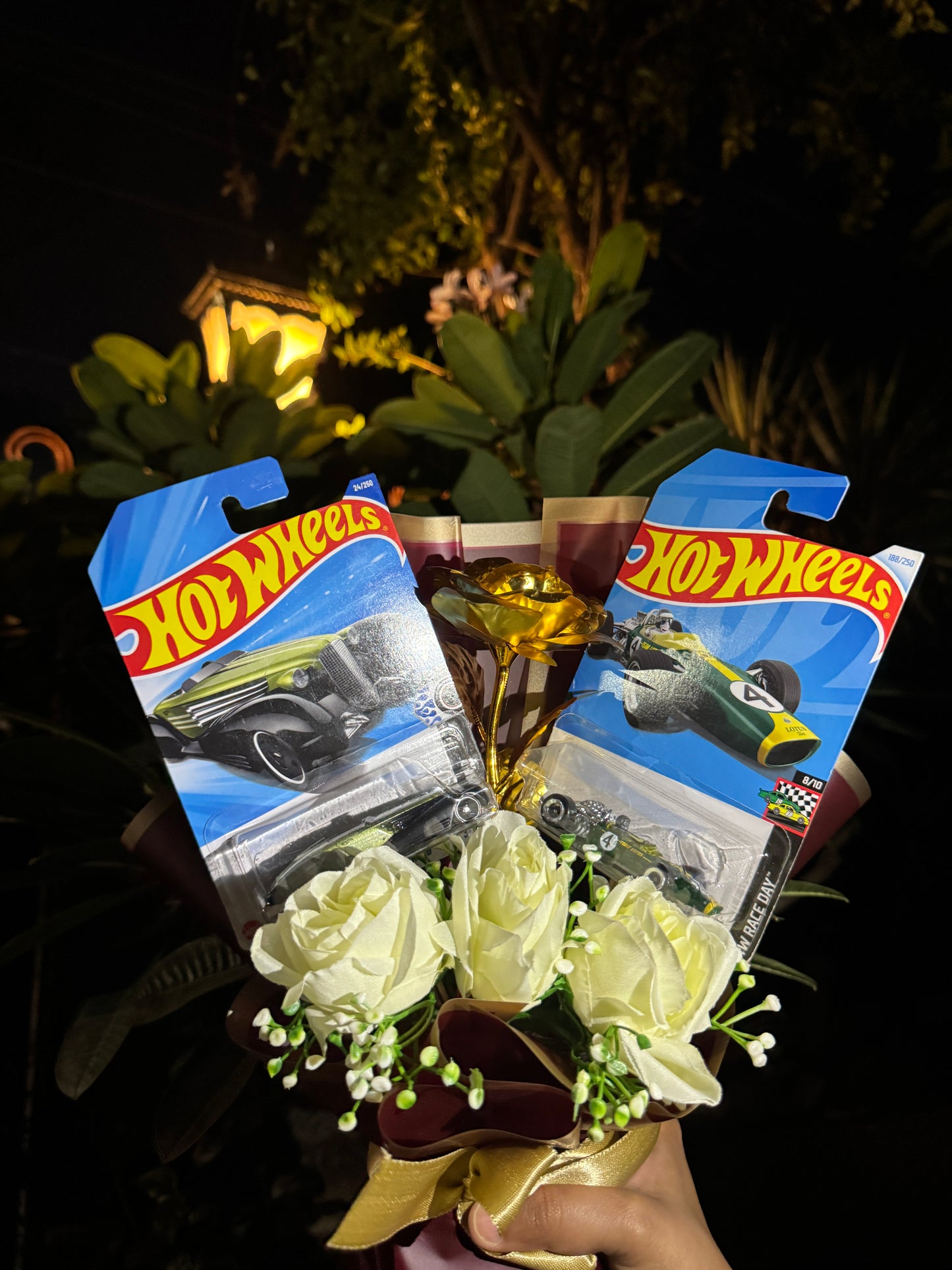 Golden Hot Wheels Bouquet