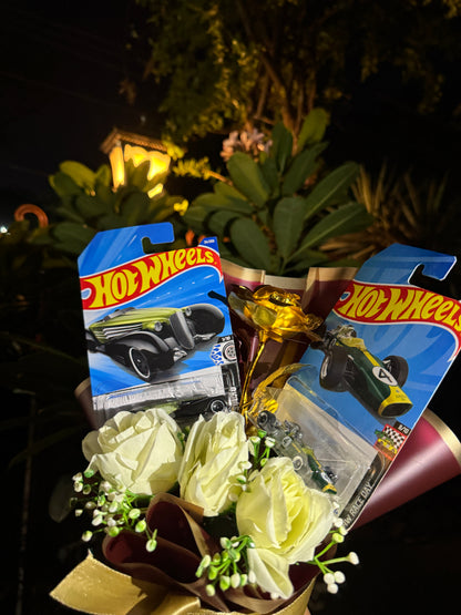 Golden Hot Wheels Bouquet
