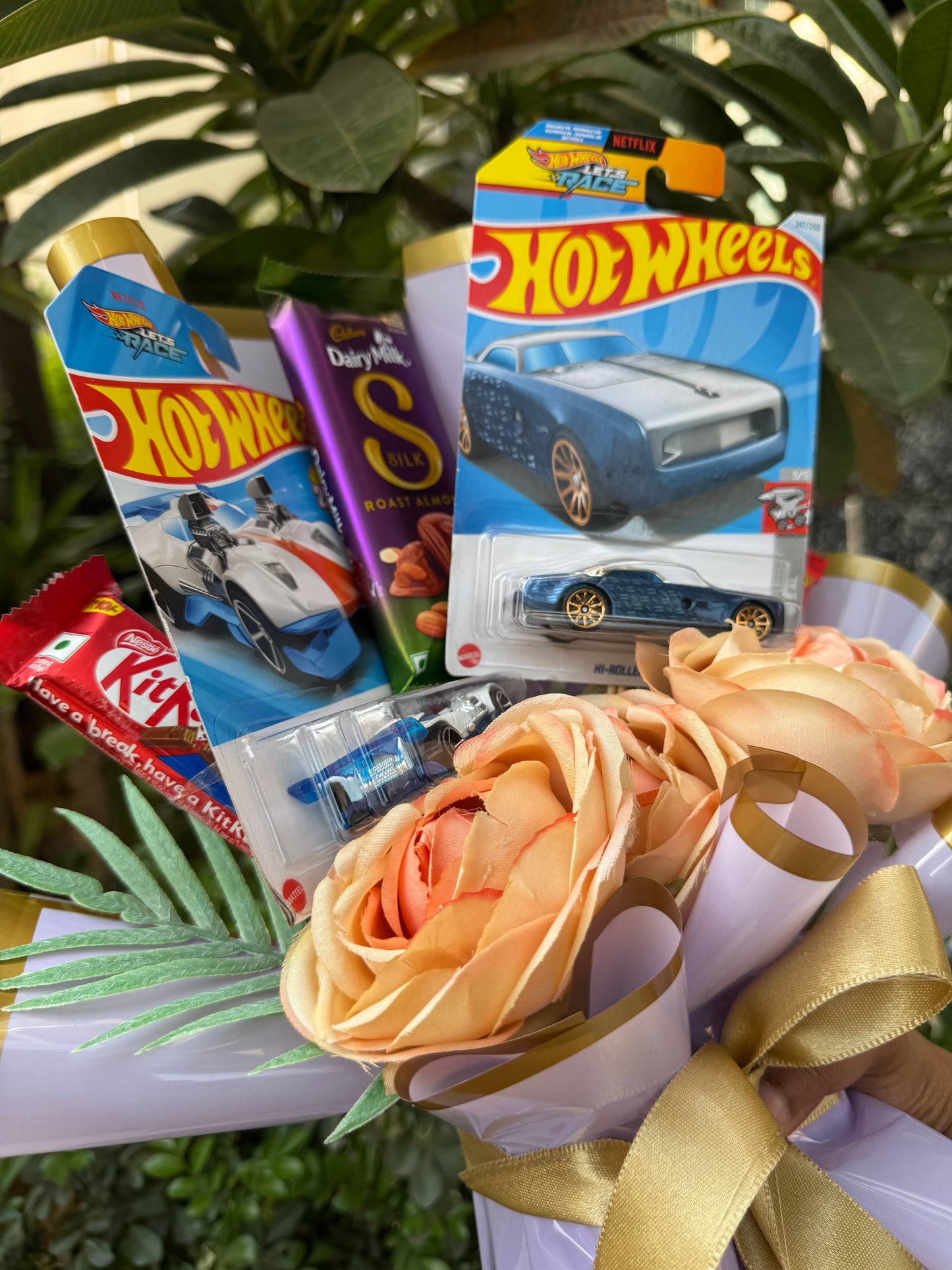 Luxury Speed & Sweetness Hot Wheel Bouquet