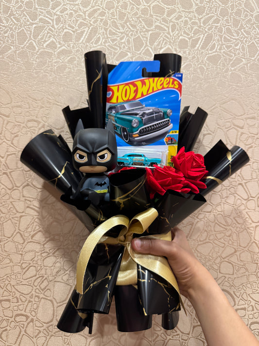 The Hot Wheels Bouquet - Roses and Batman