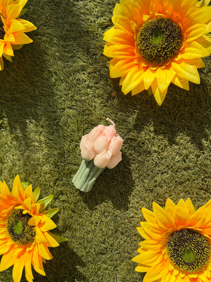 Freestanding Tulip Votive – Handcrafted Scented Candle