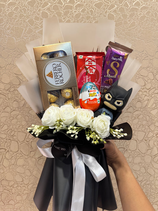 Batman Chocolate Bouquet – Saving the world and hearts too