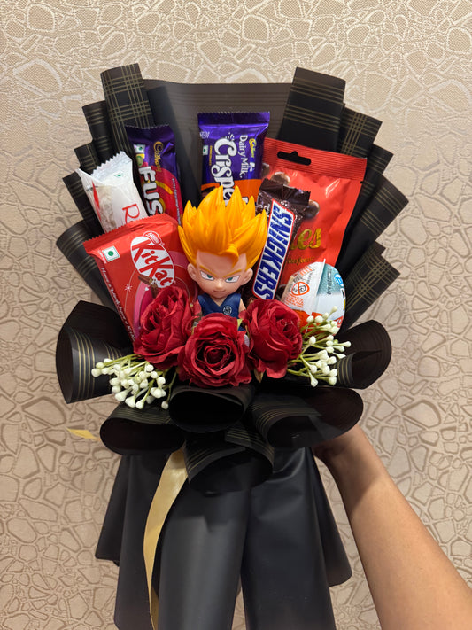 Goku Chocolate Bouquet - Built by pride, driven by strength