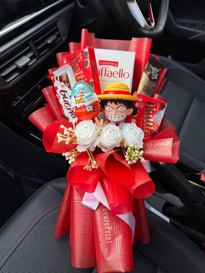 Luffy Chocolate Bouquet – A Pirate’s Heart Full Of Sweet Adventures