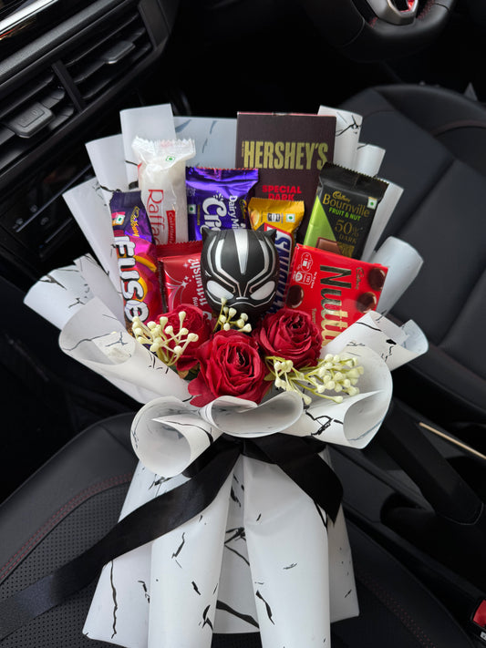 Black Panther Chocolate Bouquet – chosen to guard your heart