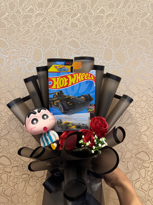 The Hot Wheels Bouquet - Shinchan Cute Baby Look