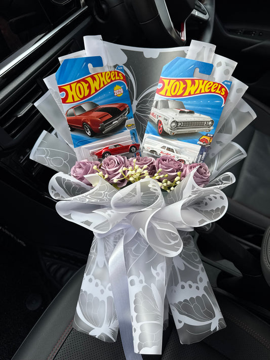 Limited Edition Dual Hot Wheels – Classic Muscle Car Bouquet