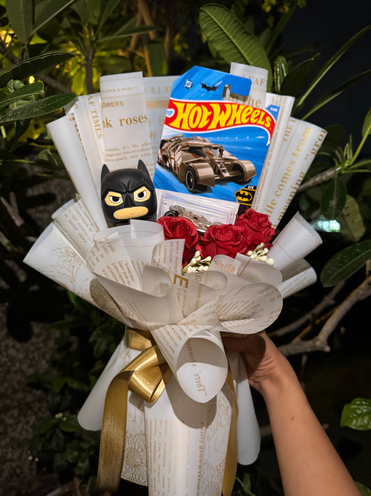 The  Batmobile Hot Wheels Bouquet – Batman Black Knight Edition