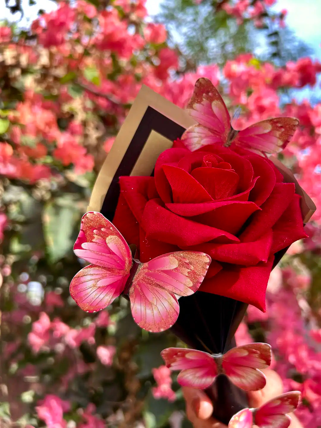 Butterfly Rose Flower Bouquet