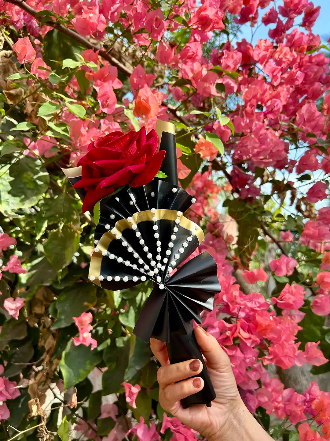 Pearl Rose Flower Bouquet