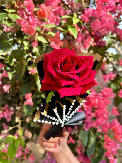 Pearl Rose Flower Bouquet